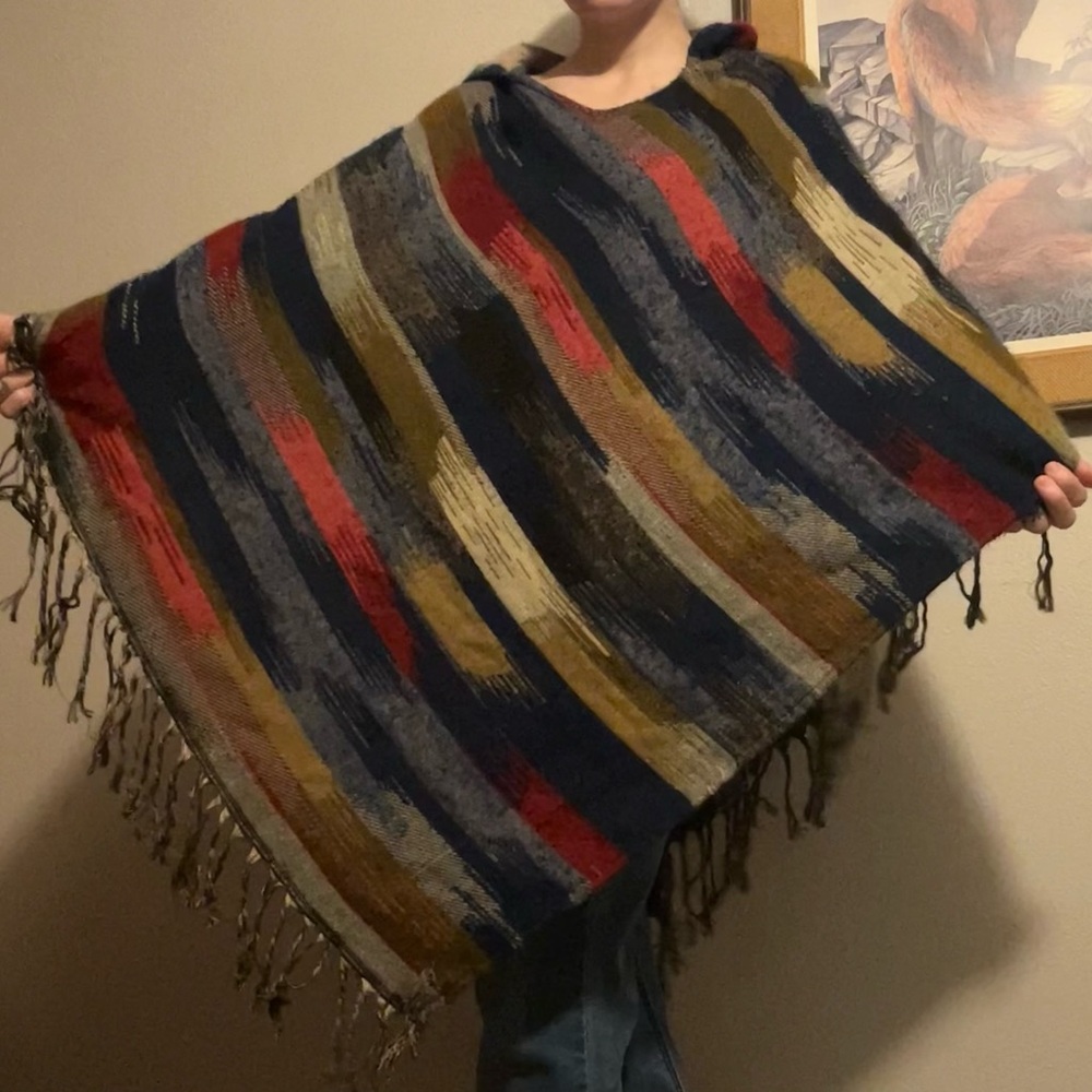 Western Style Poncho.